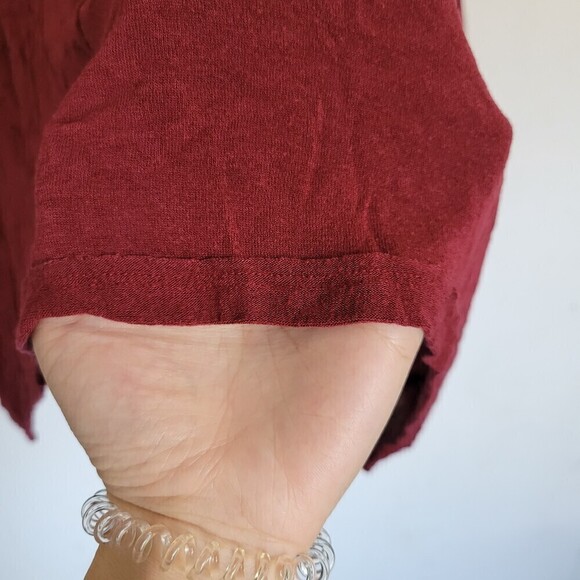 Free People We The Free Wool Batwing Turtleneck Top Maroon Burgundy Size Small - Picture 9 of 15